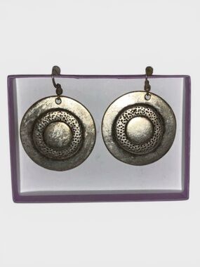 405 Silver Circle Earrings